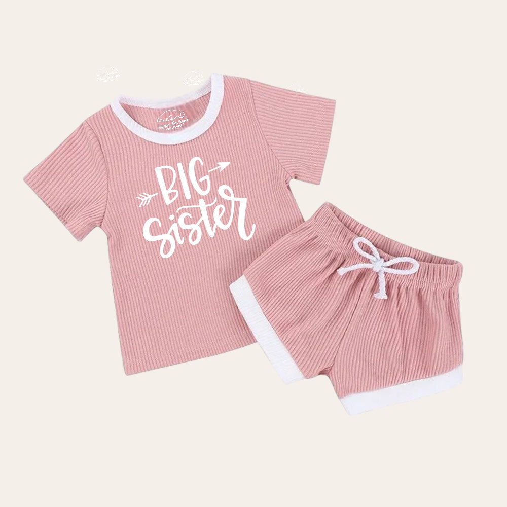 Big Baby & toddler waffle cotton outfit Hippo Boutique