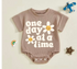 Baby romper tshirt bodysuit - One day at a time Hippo Boutique