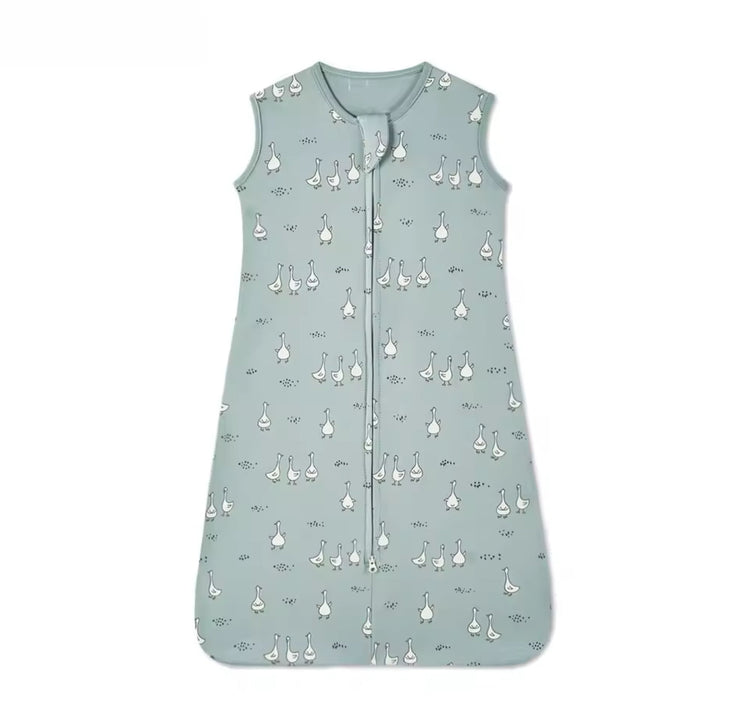 Newborn Baby 100% Organic Cotton Sleep sack - 1 Tog Hippo Boutique