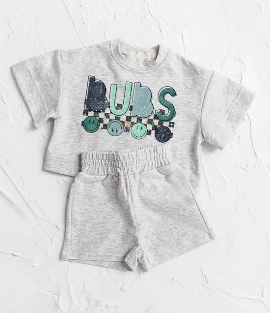 Retro Bubs Smile Baby Boy T-Shirt & Shorts outfit Hippo Boutique