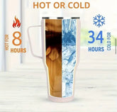 Western Mama 40oz Insulated Tumbler with Handle and straw Hippo boutique