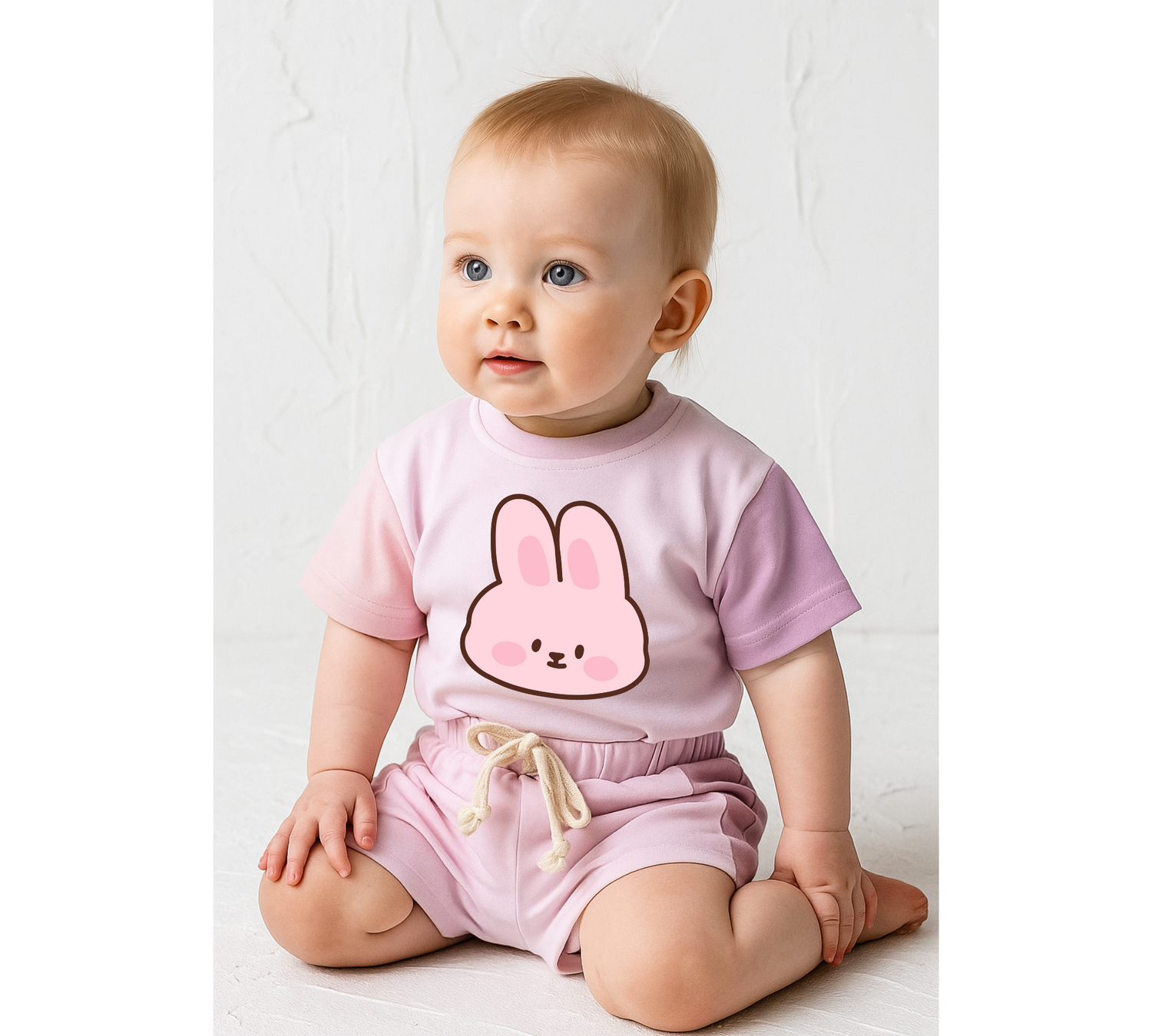 Rainbow Baby and Kids cotton color block t-shirt & shorts outfit Hippo Boutique