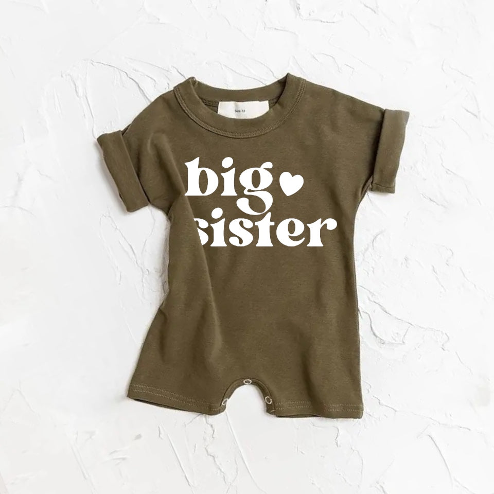 Bug Sister baby Girl romper bodysuit Hippo Boutique