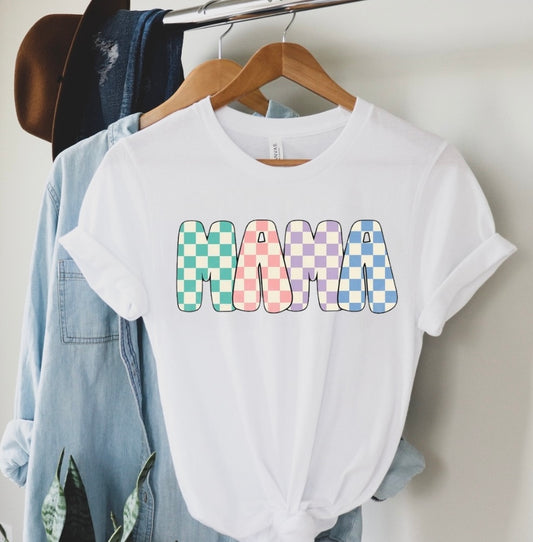 Checkered Mama T-Shirts Hippo Boutique