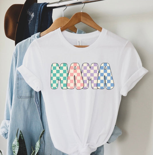 Checkered Mama T-Shirts Hippo Boutique