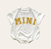 Glitter Mini Baby t-shirt Bubble Romper Hippo Boutique