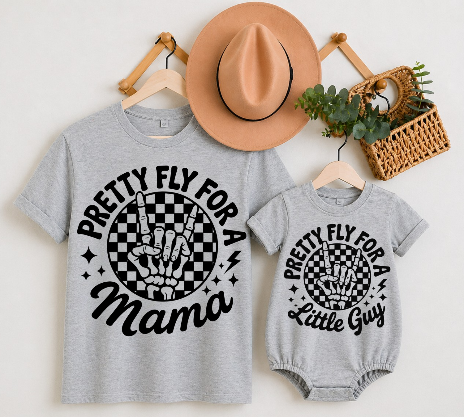 Mama & Mini Matching T-Shirts & Romper - Pretty Fly Hippo Boutique