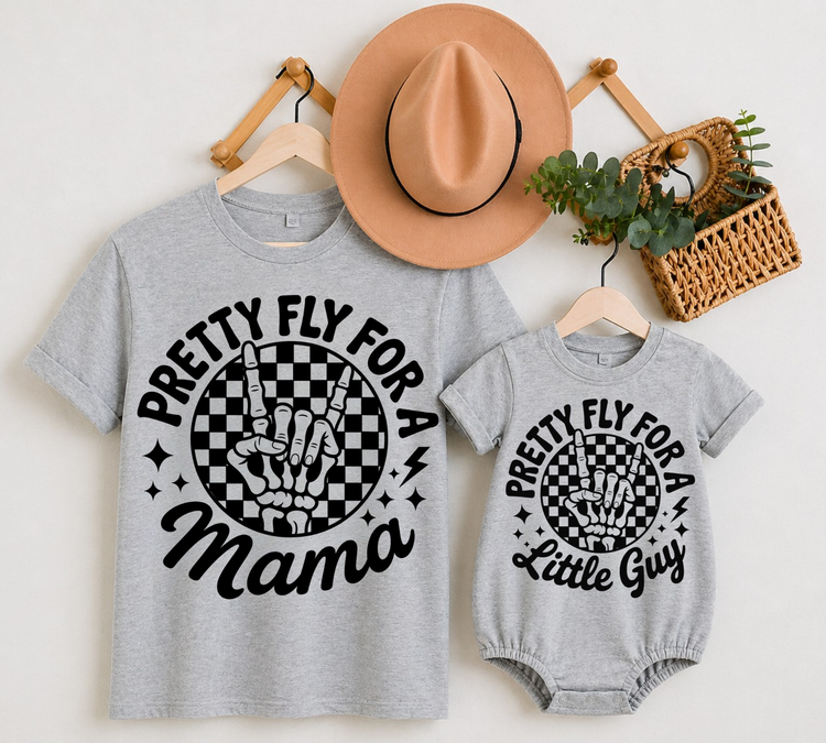 Mama & Mini Matching T-Shirts & Romper - Pretty Fly Hippo Boutique