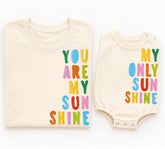 Mama & Mini Matching T-Shirts & Romper - You are my sunshine Hippo Boutique
