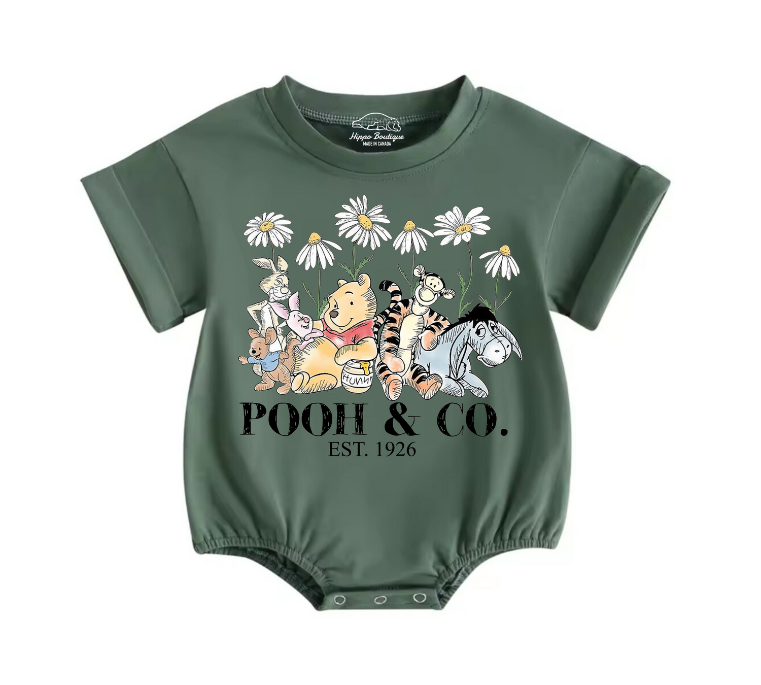 Pooh Baby & toddler Boy t-shirt bubble Romper Hippo Boutique