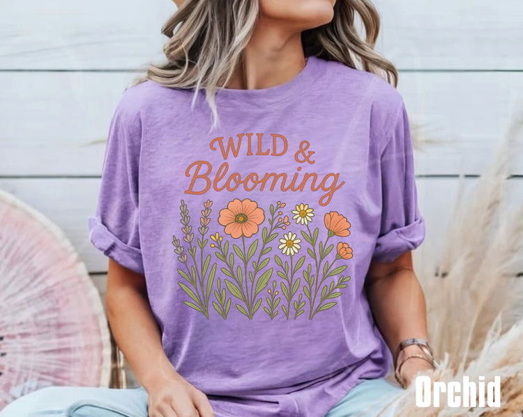 Wild & Blooming Floral Women’s T-Shirt Hippo Boutique