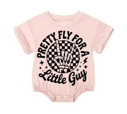 Baby t-shirt Bubble Romper - Pretty Fly Hippo Boutique