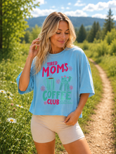 Cropped Top - Tired Moms Coffee Club Hippo Boutique