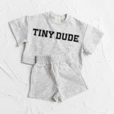Tiny Dude Baby Boy T-Shirt & Shorts Set Hippo Boutique
