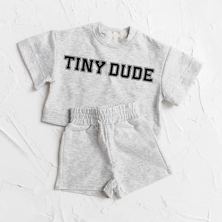 Tiny Dude Baby Boy T-Shirt & Shorts Set Hippo Boutique