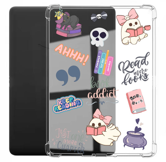 Book Reader Case - Reading Ghosts Hippo Boutique