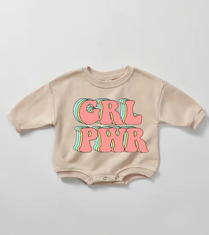 Bear Baby sweatshirt ROMPER bodysuit baby clothes sweatshirt Hippo Boutique