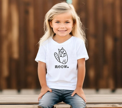 Meow Cat Baby & Toddler tshirt Hippo Boutique
