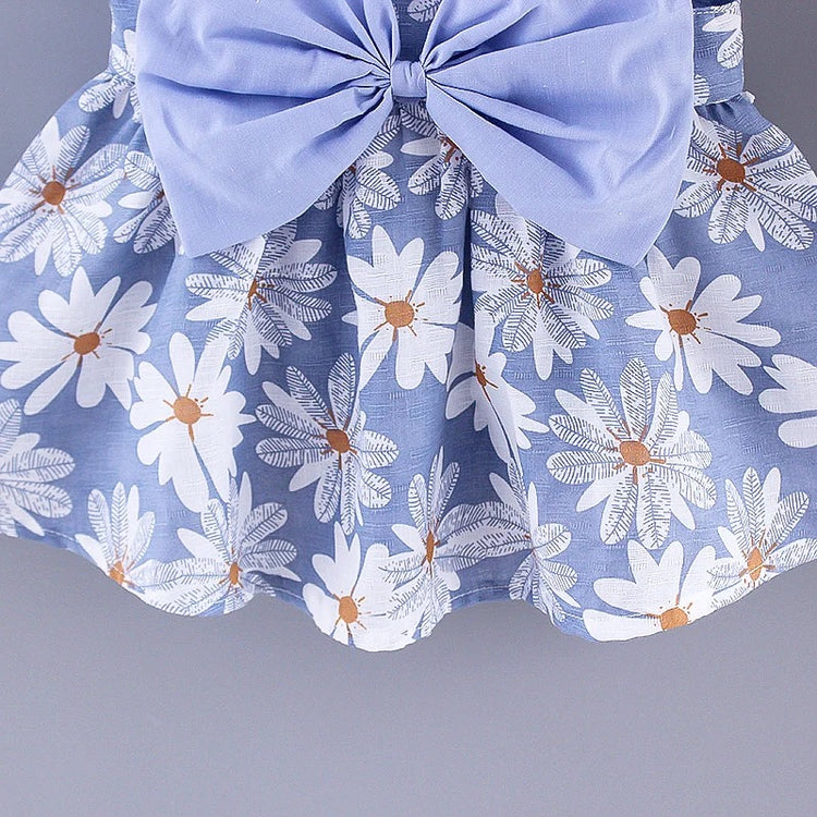 Daisy Sleeveless Baby Dress with Hat Hippo Boutique