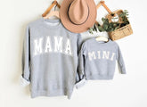 Glitter Mama & Mini Matching Sweatshirts - Grey Hippo Boutique