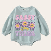 Sassy Little Thing Oversized Sweatshirt Romper Hippo Boutique