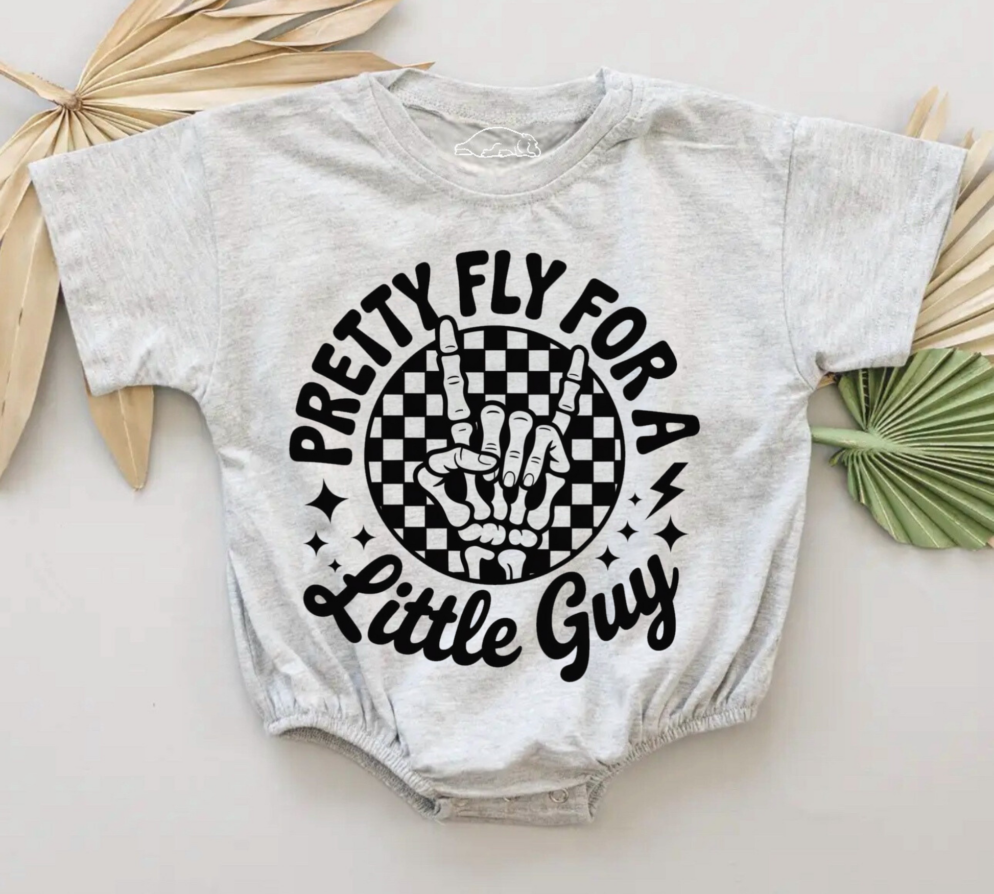 Baby t-shirt Bubble Romper - Pretty Fly Hippo Boutique