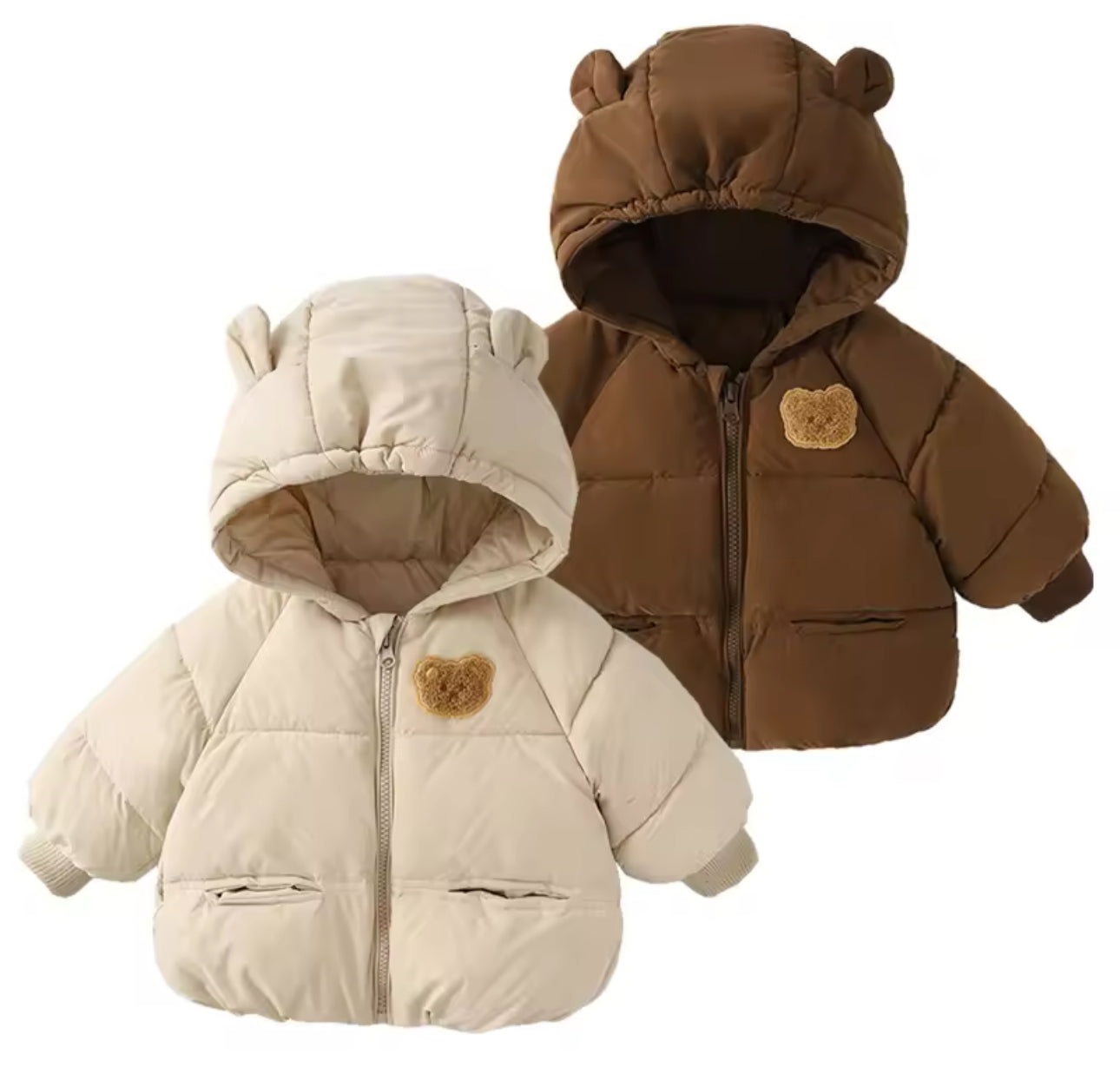 Teddy Bear Baby Hooded Jacket Hippo Boutique
