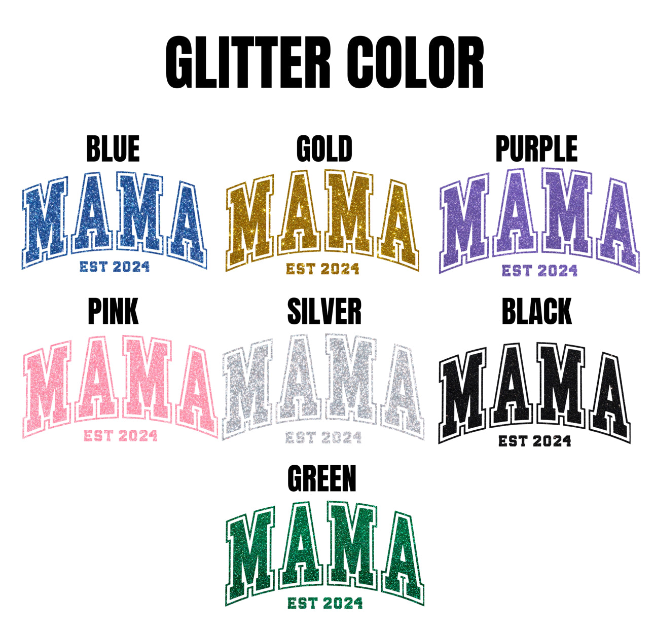 Glitter Mama & Mini Matching Sweatshirts - White Hippo Boutique