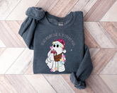 Dead Inside but its christmas crewneck Sweatshirts Hippo Boutique