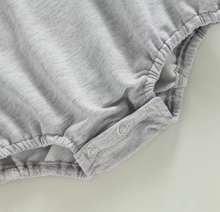 Little Dude Oversized Hooded Sweatshirt Romper Hippo Boutique
