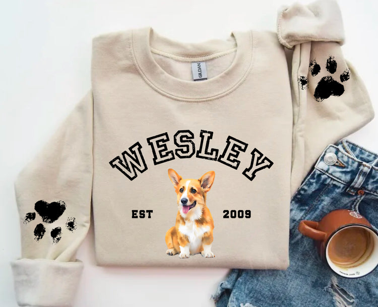 Custom Pet Portrait Sweatshirt Hippo Boutique