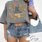 Bookish One More Chapter Floral Women’s T-Shirt Hippo Boutique