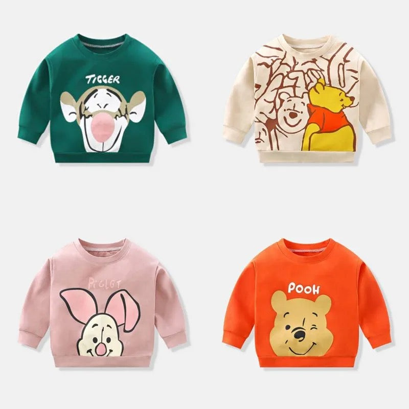 Cartoon Print Sweatshirts Hippo Boutique