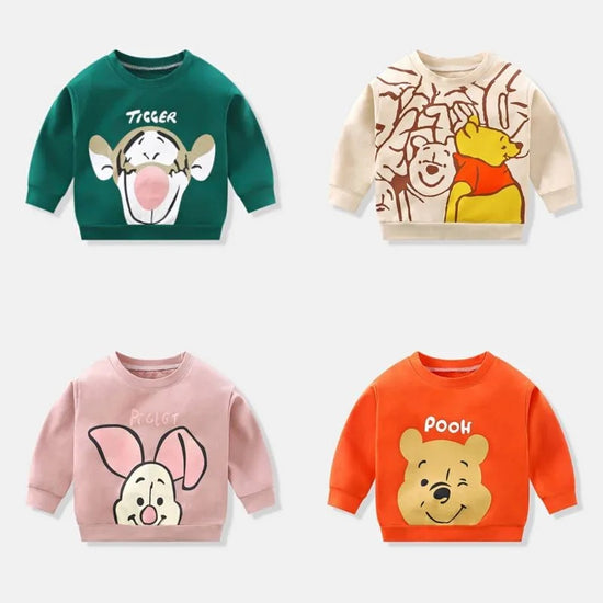 Cartoon Print Sweatshirts Hippo Boutique