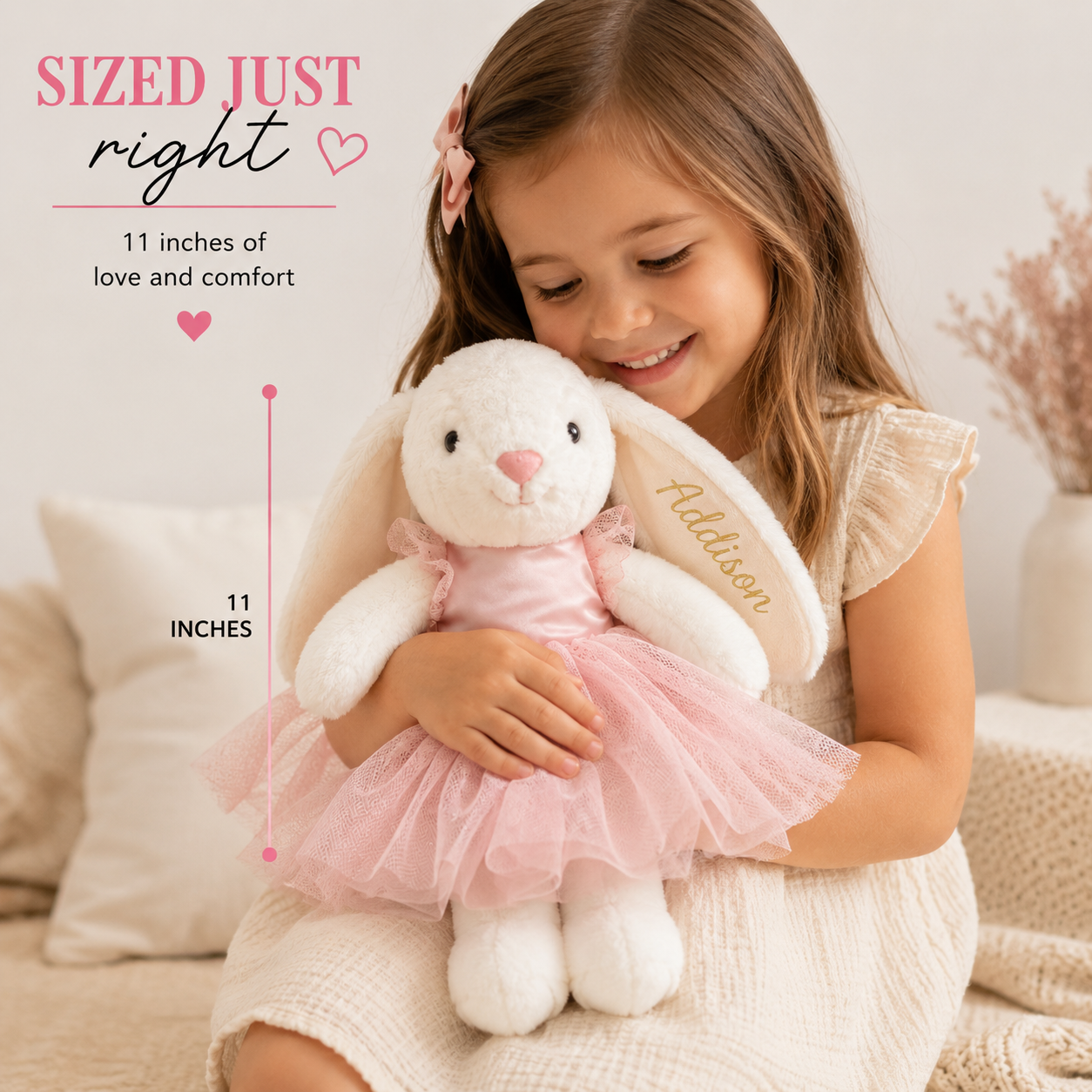 Personalized Custom Name Ballerina Bunny Hippo Boutique