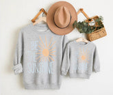 Mama & Mini Matching Sweatshirts - Be the Sunshine Hippo Boutique
