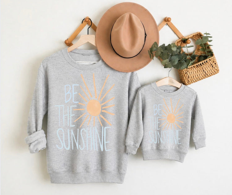 Mama & Mini Matching Sweatshirts - Be the Sunshine Hippo Boutique