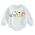 Soft warm fleece kitty Oversized Sweatshirt Romper Hippo Boutique