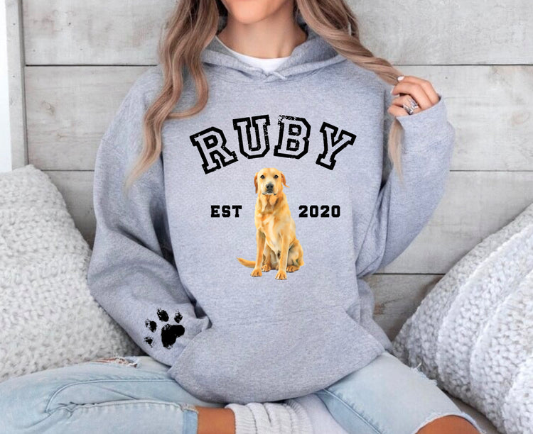 Custom Pet Portrait Sweatshirt Hippo Boutique