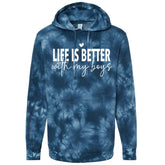 Life is Better with my Boys Tie Dye Hoodies Hippo Boutique