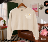 Cropped Sweatshirt - One day at a time Hippo Boutique