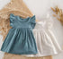 Summer Infant Girls Dress Flying Sleeve Cotton Newborn Baby Girls Princess Dress Kids Party Dresses Kids Girls Clothing Outfits