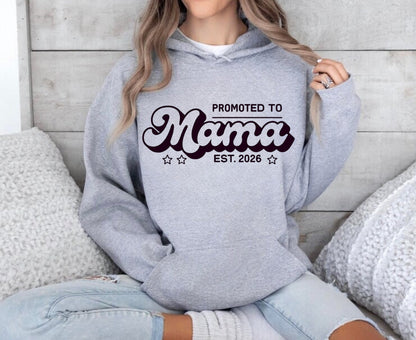 Personalized Promoted to Mama Sweatshirt Hippo Boutique