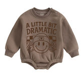 Soft warm fleece oversized Romper - A Little Bit Dramatic Hippo Boutique