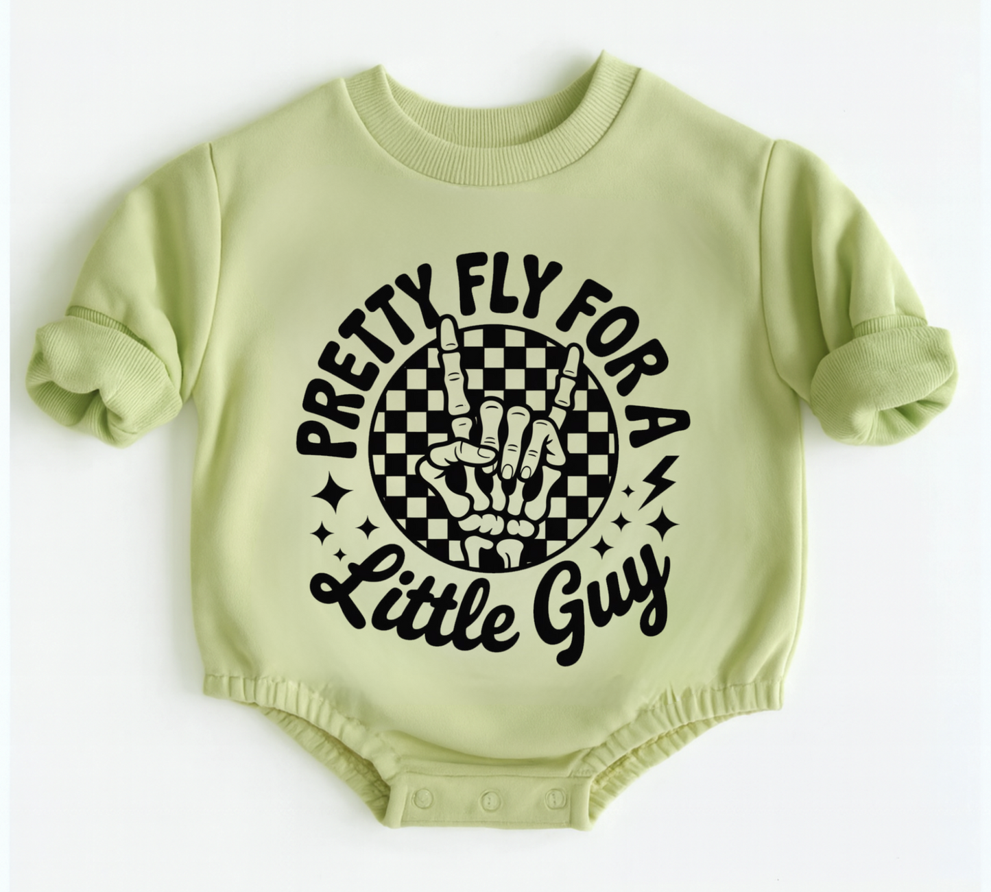 Baby Oversized Romper Sweatshirt - Pretty Fly