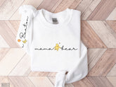 Mama Bear Sweatshirt with children’s name on sleeve Hippo Boutique