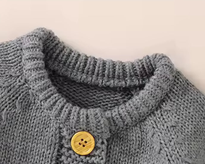 Baby Knit Bodysuit Set with Boots Hat & Mitts Hippo Boutique