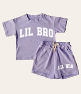 Little Bro Baby Boy T-Shirt & Shorts Set Hippo Boutique