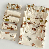 Toddler Forest Animals shorts and t-shirt outfit Hippo Boutique