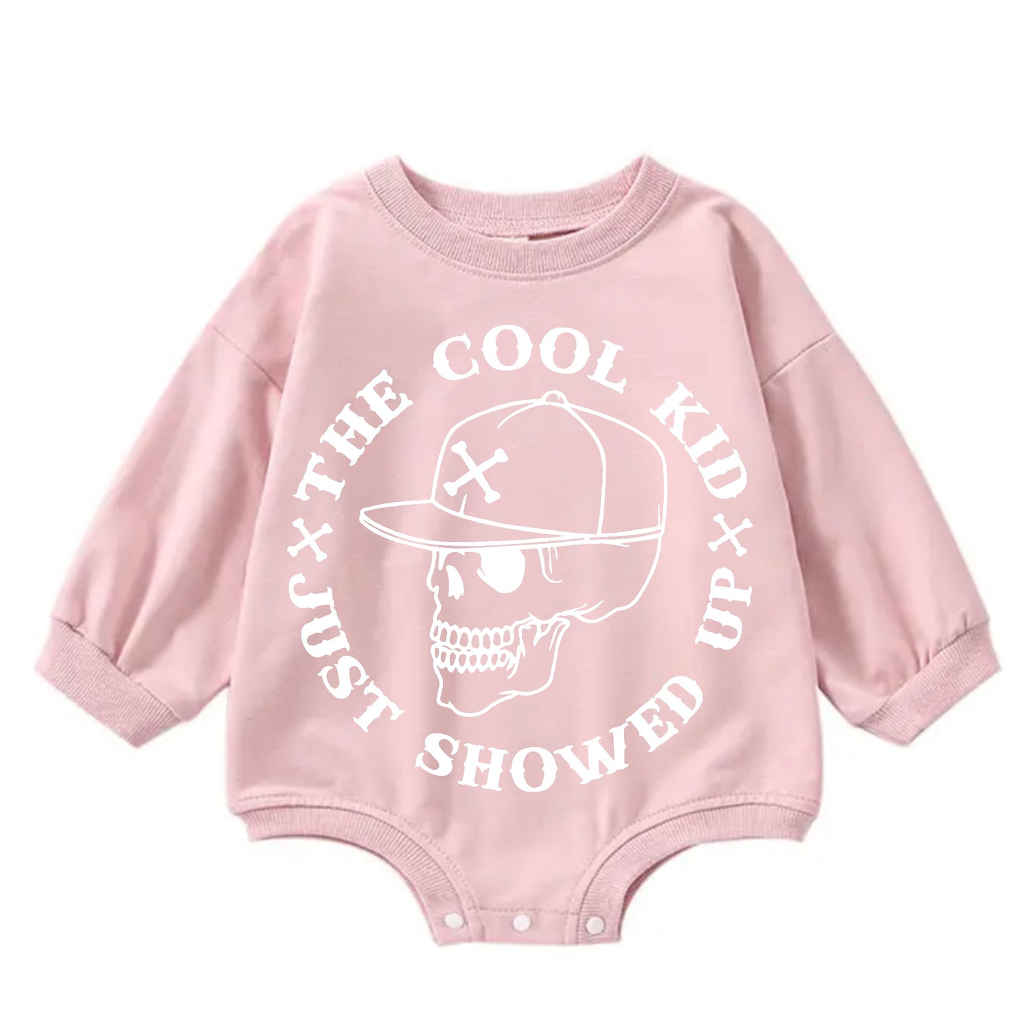 The Cool Kid just showed up Oversized Sweatshirt Romper Hippo Boutique